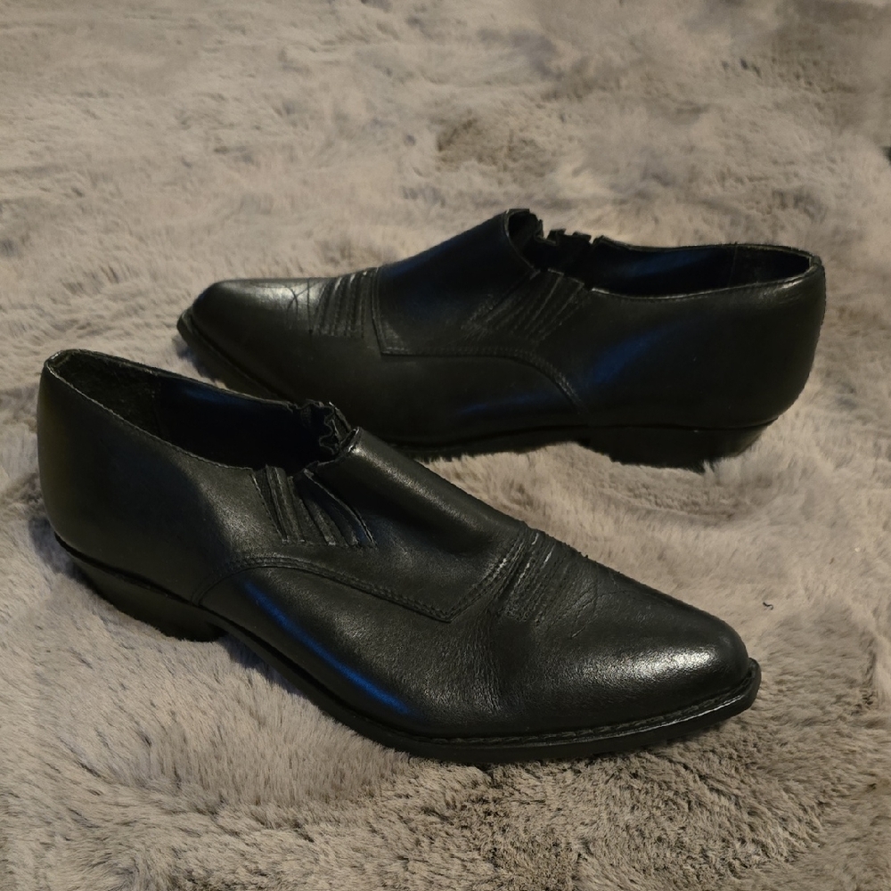 Giorgio Brutini Black Leather Loafers